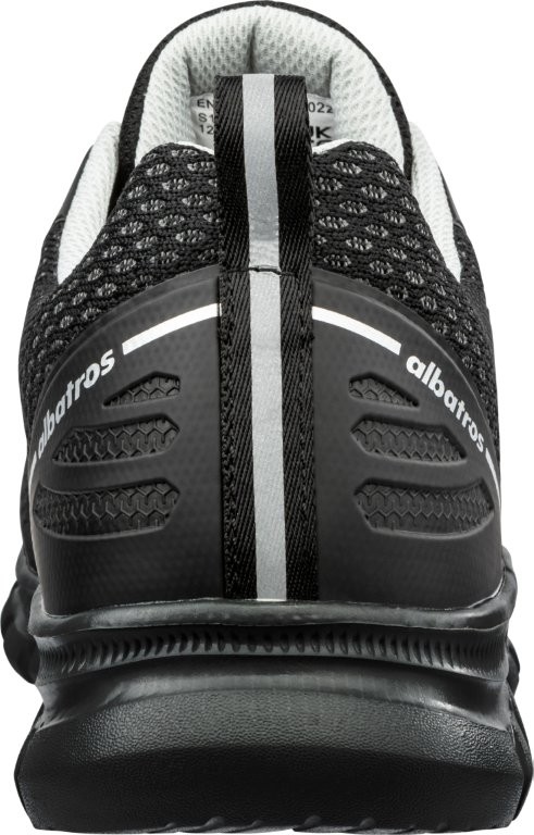 Albatros LEVITATE GREY Sicherheitshalbschuh hinten.