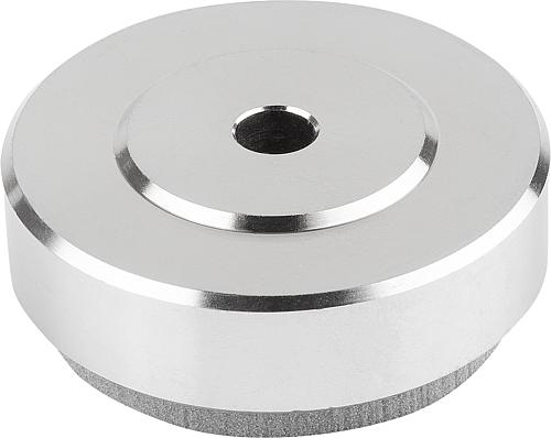 Produktbild Fuß mit Schwingungsdämpfung Edelstahl 1.4404, Komp: Polyurethan, D=36 - K0670.1036 - bei HUG Technik ✓