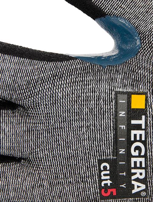Handschuh TEGERA® Infinity 8807, grau-schwarz - erhältlich bei ♡ HUG Technik ✓