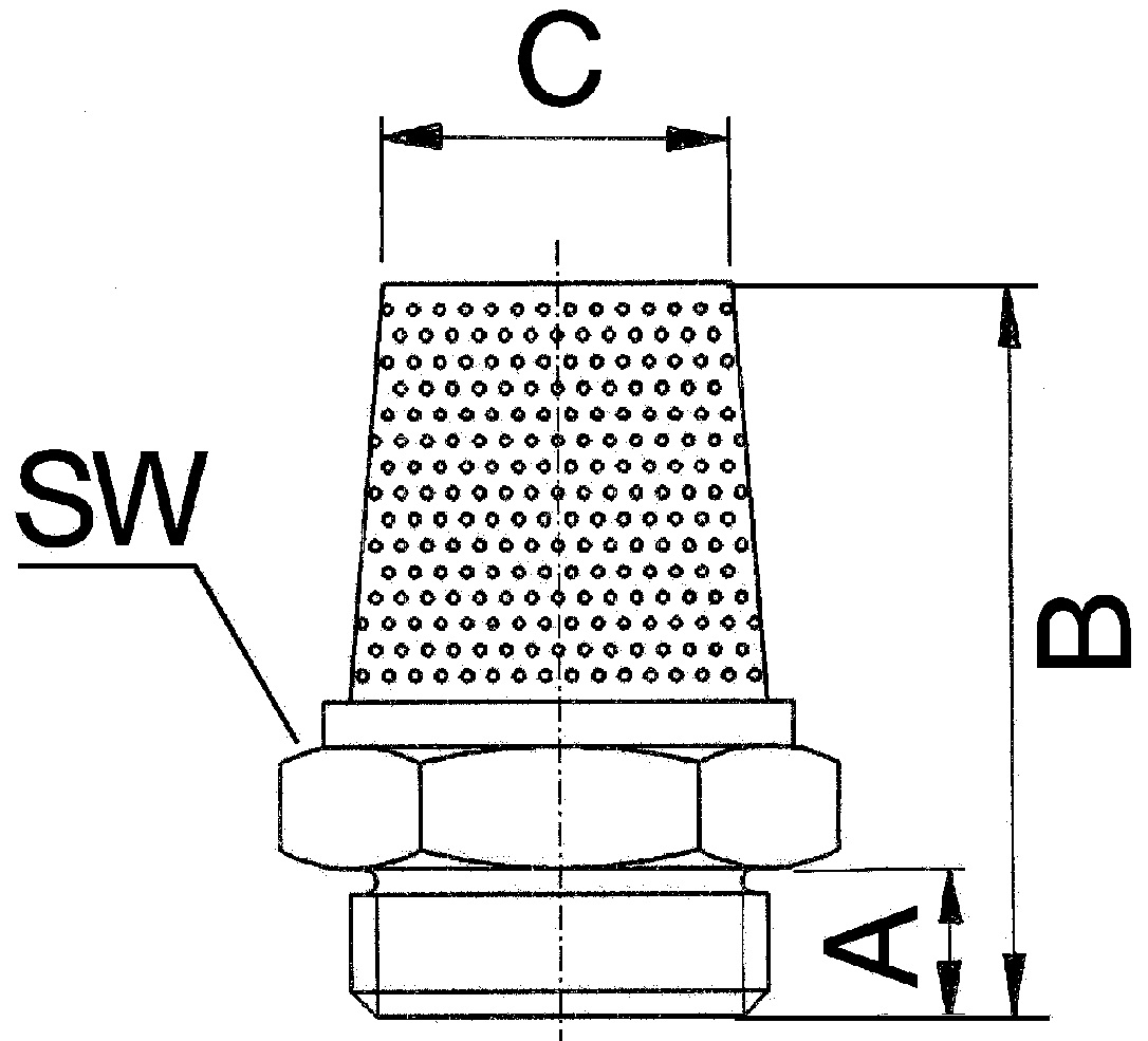 Schalldämpfer Sinterbronce »value line« flache Ausführung, Messing-Gewinde G 1/2 - direkt von HUG Technik ✓