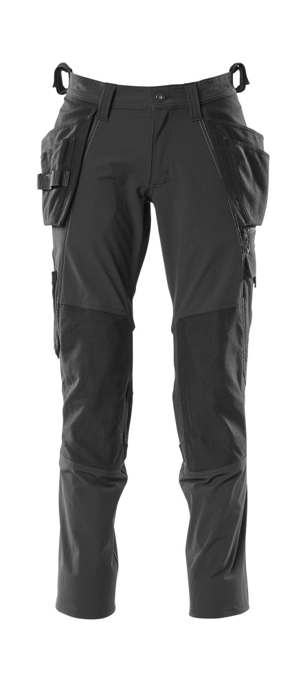 MASCOT® ACCELERATE Hose mit Hängetaschen  Gr. 76/C46, schwarz - bei HUG Technik ♡