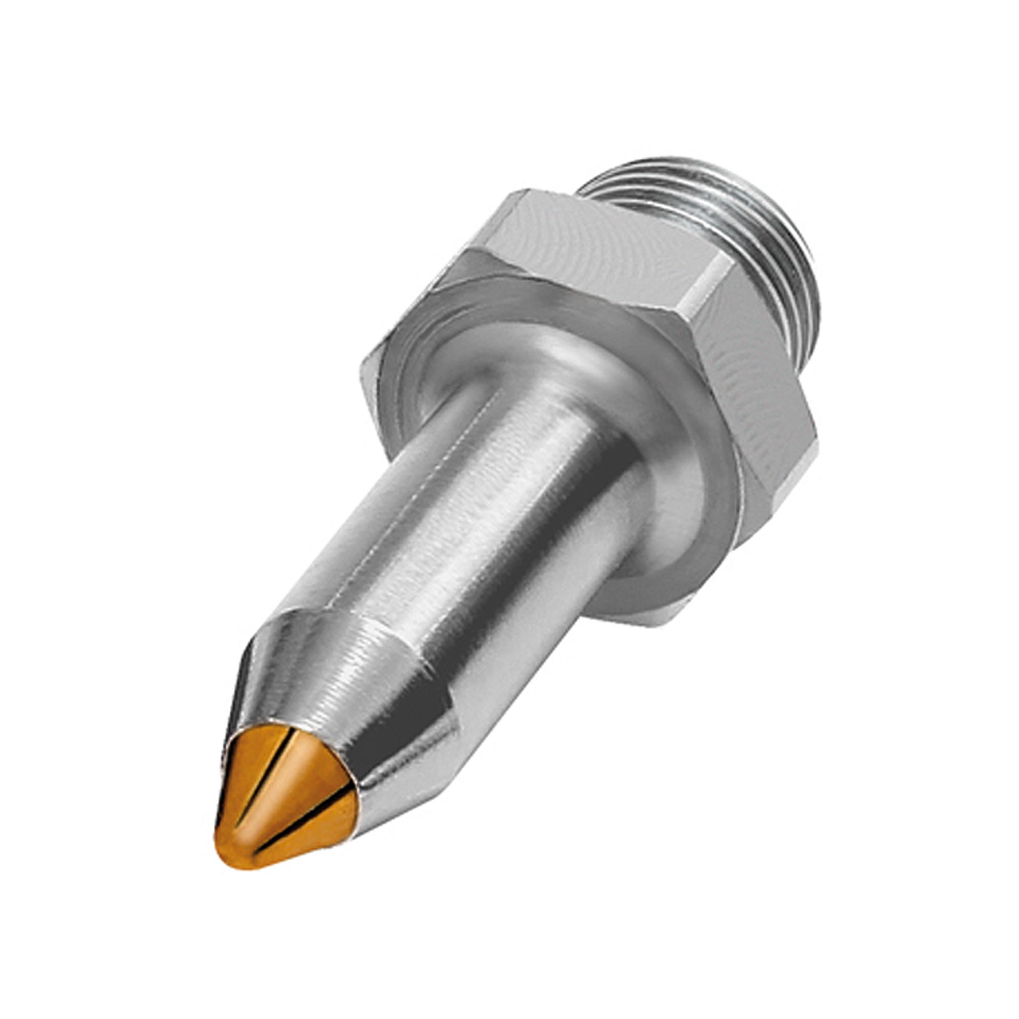 Feinstrahldüse, M12x1,25, Stahl vernickelt, Messing, Düsen-Außen-ø 10 mm - gibt’s bei HUG Technik ✓