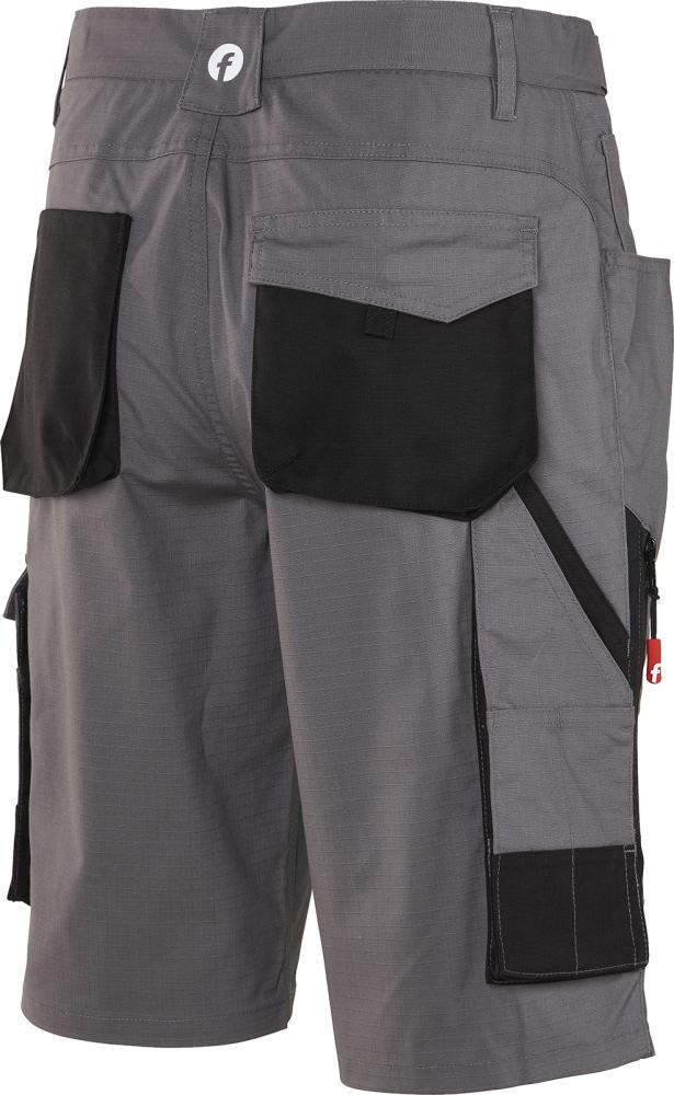 FORTIS Herren-Bermuda Performance, grau-schwarz - direkt bei HUG Technik ✓