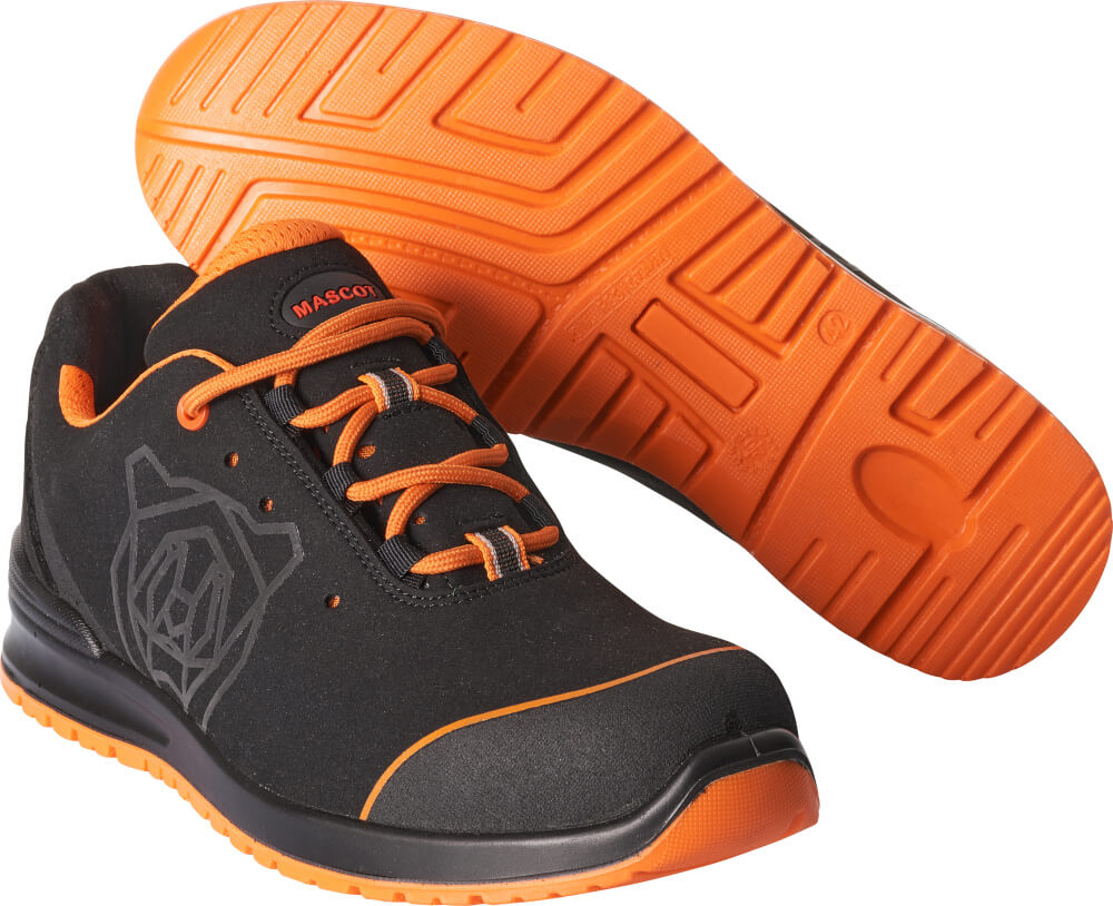 MASCOT® FOOTWEAR CLASSIC Sicherheitsschuhe S2 Gr. 35, schwarz/hellorange - erhältlich bei ✭ HUG Technik ✓