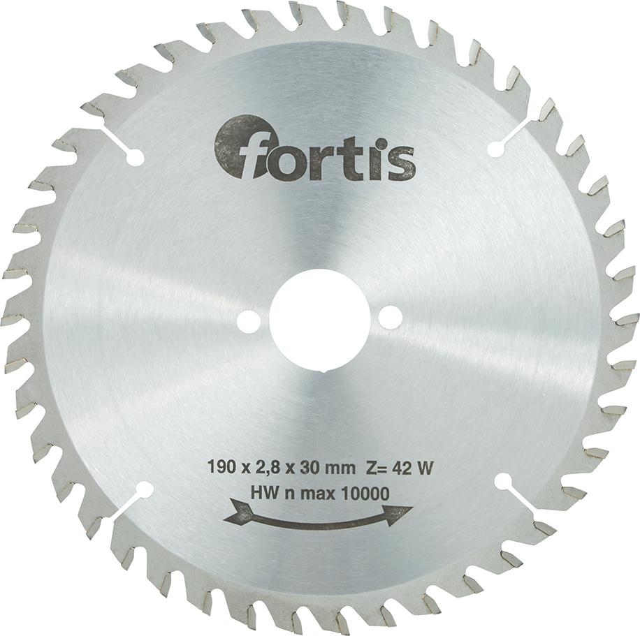 HW-Kreissägeblatt 190x2,8 x30 mm Z42W Fortis - direkt bei HUG Technik ✓