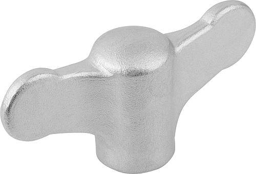 Flügelgriff M05, A=50 Edelstahl, gestrahlt - K0273.1051 - direkt von HUG Technik ✓
