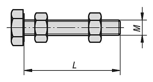 Andruckspindel starr, M04, L=20, Form: A, Edelstahl - K1442.104020 - kommt direkt von HUG Technik 😊