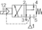 3/2-5/2-Wegeventil, NAMUR, G 1/4 (1), G 1/8 (3+5), 230 V - erhältlich bei ✭ HUG Technik ✓