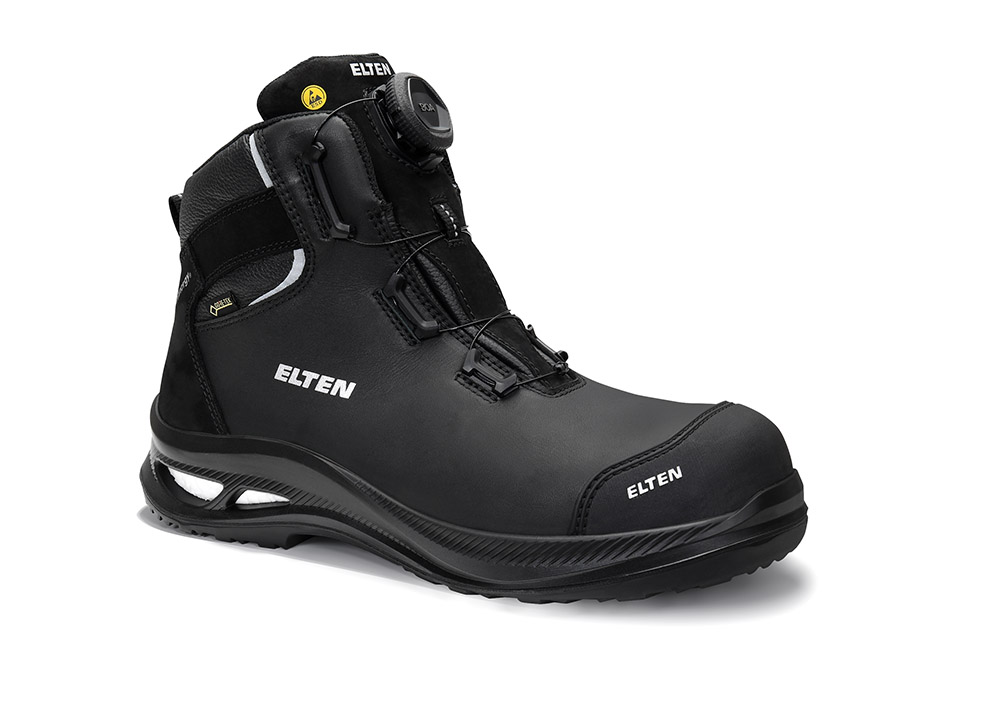 ELTEN® Sicherheitsstiefel TERENCE XXG PRO BOA® GTX black Mid ESD S3 HI CI - bei HUG Technik ✓