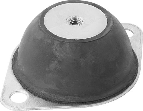 Hutelement Typ H2 D=35 Stahl, Komp: elast. Naturkautschuk - K0686.03502040 - erhältlich bei ♡ HUG Technik ✓
