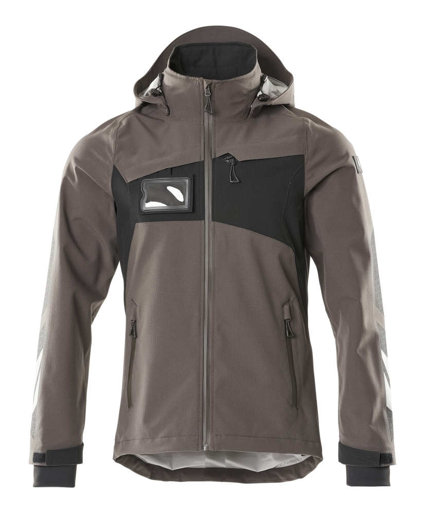 MASCOT® ACCELERATE Hard Shell Jacke  Gr. 2XL, dunkelanthrazit/schwarz - bekommst Du bei HUG Technik ♡