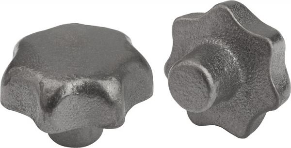 Sterngriff gleitgeschliffen D1=40, Form: A Grauguss - K0151.108 - gibt’s bei HUG Technik ✓