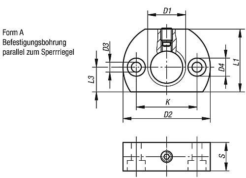 Haltestück M12, Form: A Stahl - K0638.112 - bekommst Du bei ★ HUG Technik ✓