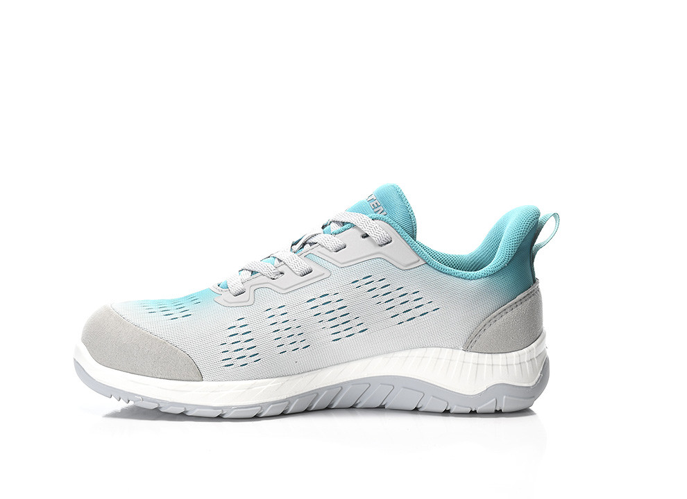 ELTEN® Sicherheitshalbschuh LUANA grey-turquoise Low ESD S1 - links