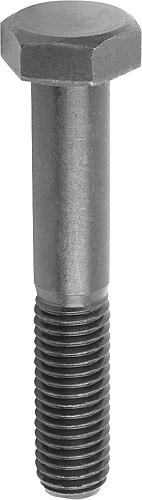 Sechskantschraube mit Schaft M06X30 Stahl, schwarz 10.9 - K0870.306X30 - bei HUG Technik ♡