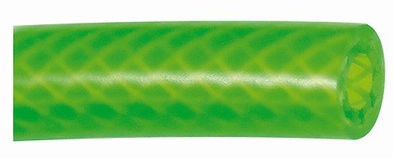 PVC-Gewebeschlauch leuchtgrün, 12x6x3, Rollenlänge 50 m - bei HUG Technik ✭