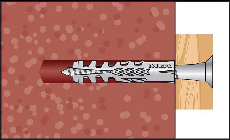 CELO Normaldübel F 5 für Holzschrauben-Ø 2,5-4,0 mm, Nylon, alterungbeständig, Packung mit 100 Stück - kommt direkt von HUG Technik 😊