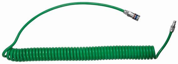 Spiralschlauch-Sicherheitskupplungs-Set, funkenerosionsgeschützt, PUR, ø 12x8, 8 m - direkt bei HUG Technik ✓