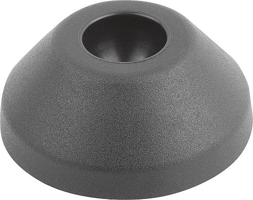 Teller Anti-Slip-Platte, Form: B Thermoplast, schwarz, D=30 - K0415.2030 - bekommst Du bei HUG Technik ♡