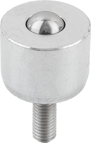 Kugelrolle Mini M06X15, Form:A Stahl, Komp:Stahl - K0749.1105 - kommt direkt von HUG Technik 😊