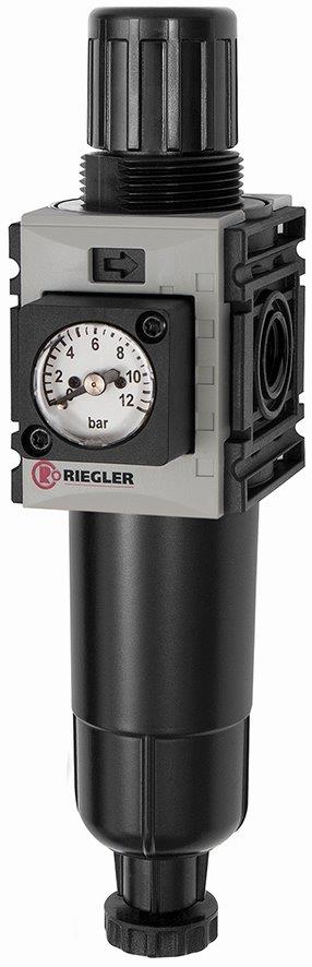 Filterregler »FUTURA-mini«, Metallbehälter, Kompaktmanometer, HA, G 1/4, 0,1-4 - bekommst Du bei ★ HUG Technik ✓