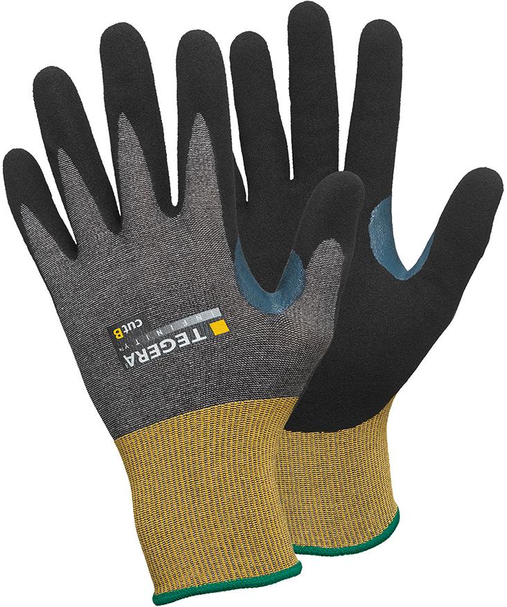 Handschuh TEGERA® Infinity 8805, grau-schwarz - bei HUG Technik ♡
