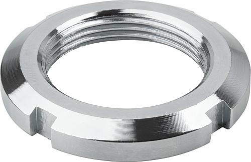 Produktbild Nutmutter DIN70852 M10X1, D2=20, H=5, Stahl 1.0503 blank - K2059.010