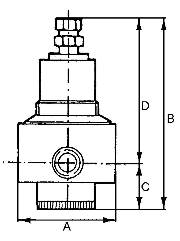 Edelstahl-Druckregler, nicht rücksteuerbar, G 1/4, 0,5 - 8 bar, inkl. Manometer - direkt bei HUG Technik ✓