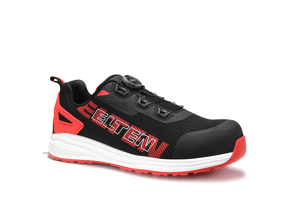 ELTEN® Sicherheitshalbschuh BATIS BOA® black-red Low ESD S1PL