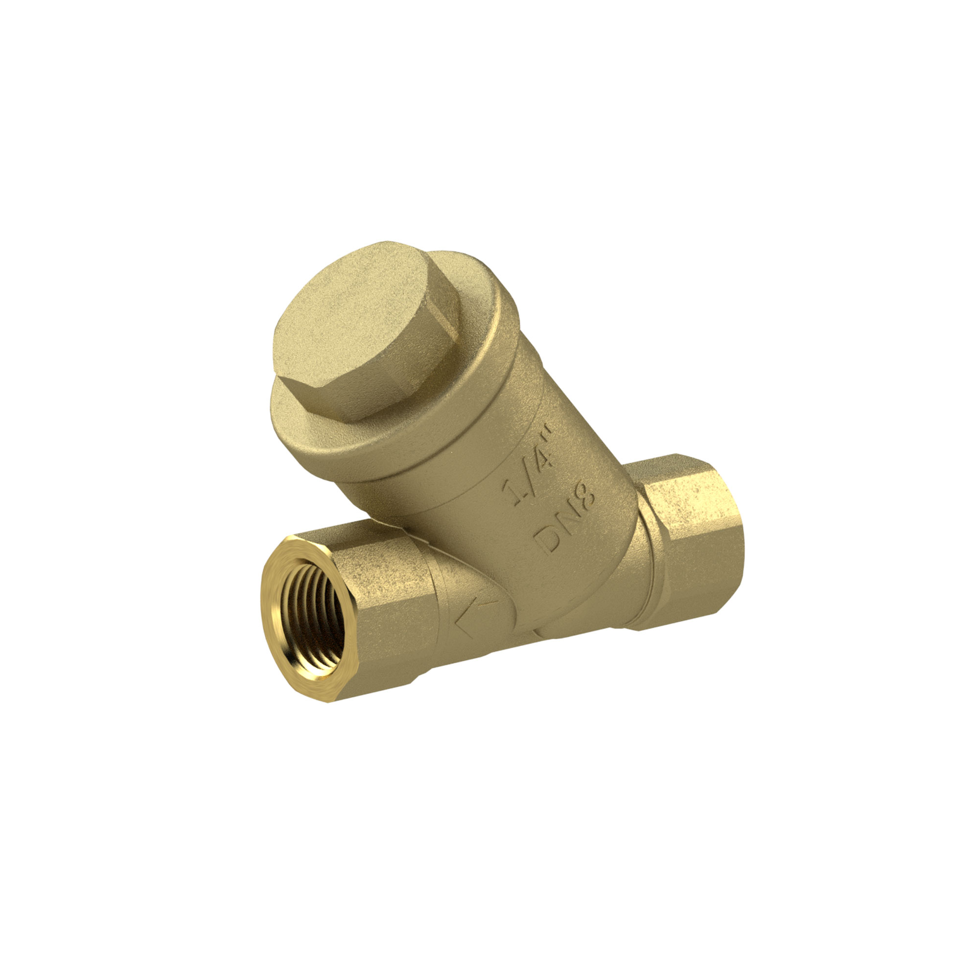 Schmutzfänger, Messing blank, G 1 1/2, DN 40, MW 0,2 mm - bei HUG Technik ✭