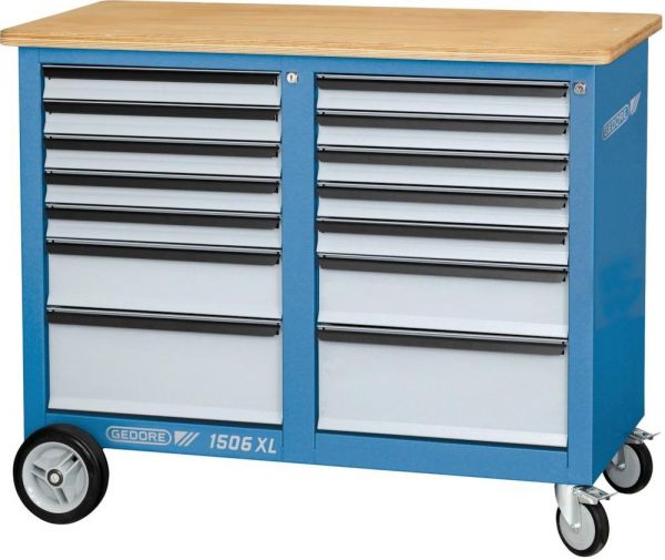GEDORE Rollwerkbank 1250x550x985mm 14 Schübe - direkt von HUG Technik ✓