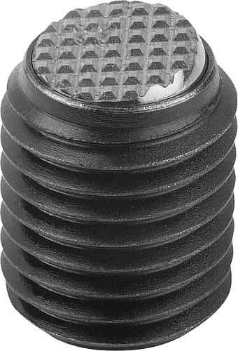 Kugeldruckschraube ohne Kopf M10, Form:F L2=12 - K0383.41012 - bei HUG Technik ♡