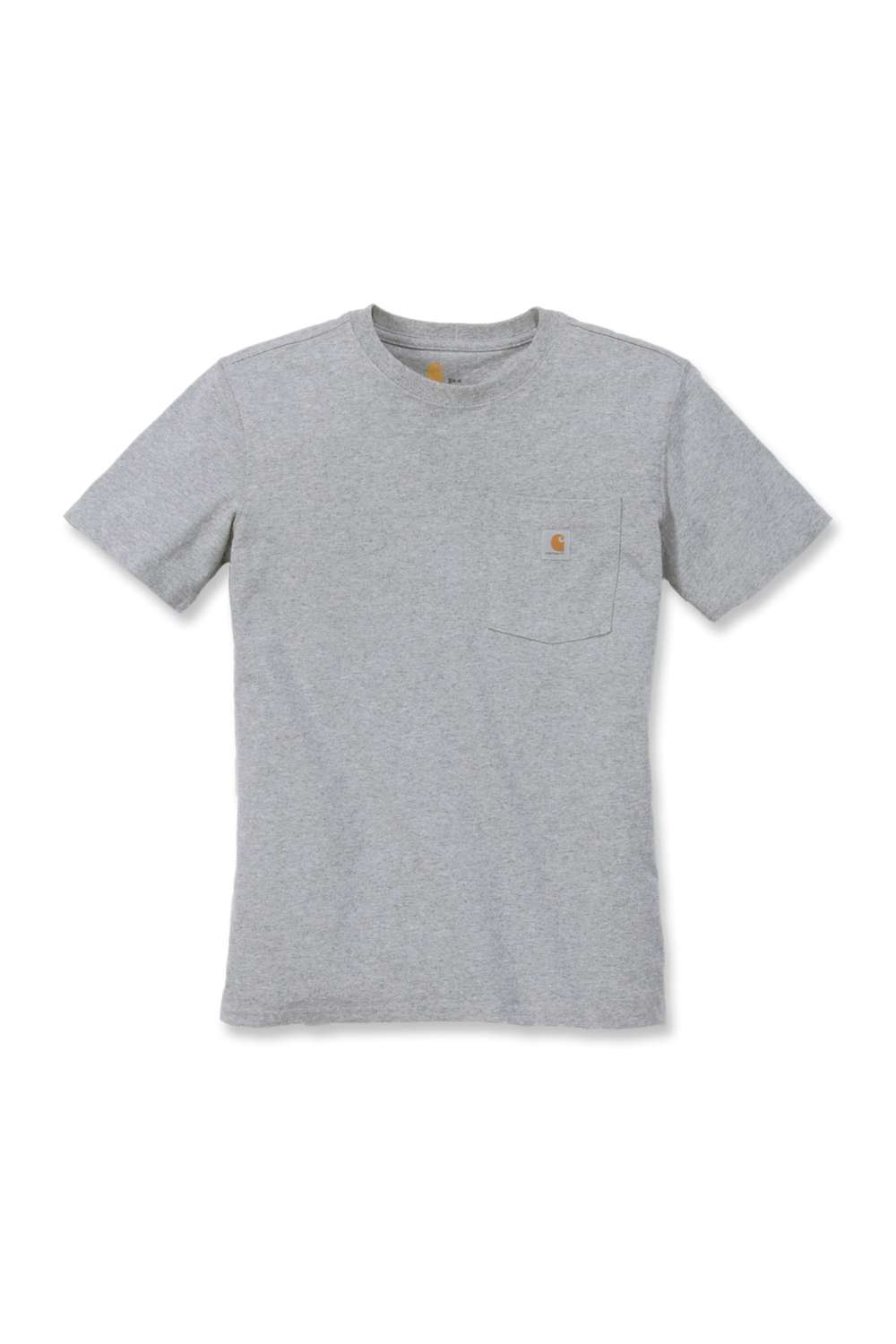 carhartt® Damen-T-Shirt »WORKW POCKET S/S T-SHIRT«, heather grey Flach  - erhältlich bei ✭ HUG Technik ✓
