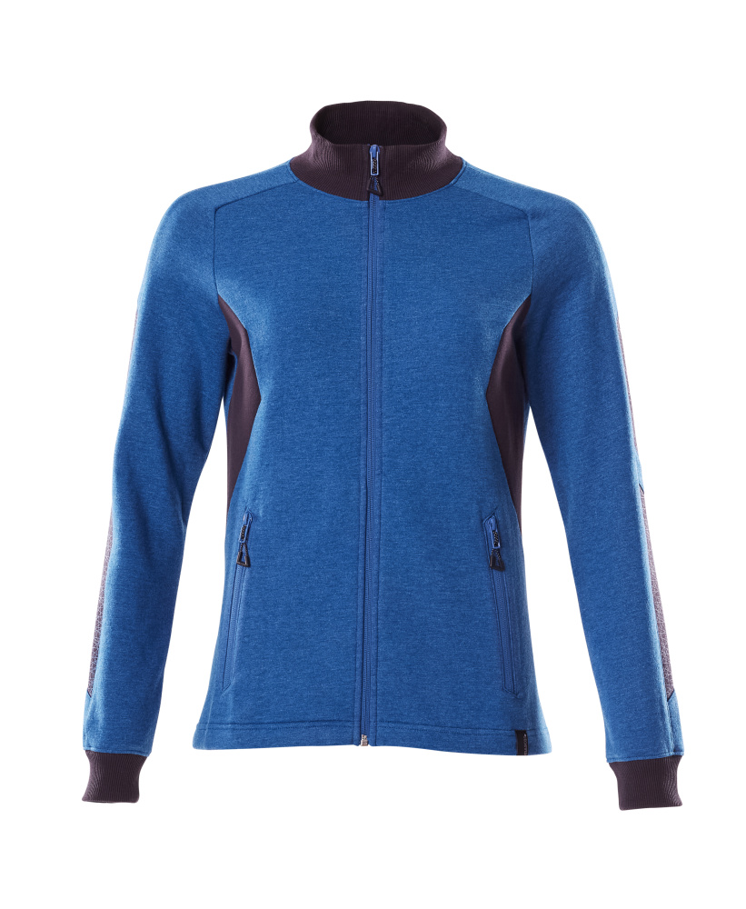 MASCOT® ACCELERATE Sweatshirt mit Reißverschluss  Gr. 2XL/ONE, azurblau/schwarzblau - gibt’s bei HUG Technik ✓