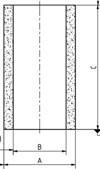 Filterelement 40 µm, Sinterbronze, für Filter »Standard«, BG 3 - bekommst Du bei ★ HUG Technik ✓