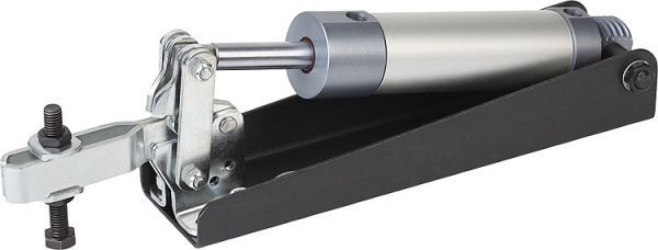 Pneumatikspanner horizontal, Form: A Stahl, Komp: Stahl - K0089.0075 - bei HUG Technik ✓
