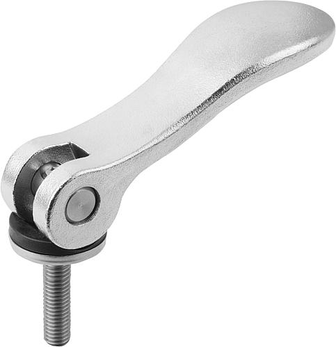 Exzenterhebel Gr.0 M04x15 Edelstahl, elektrolytisch poliert, Komp: Edelstahl - K0645.0512004x15