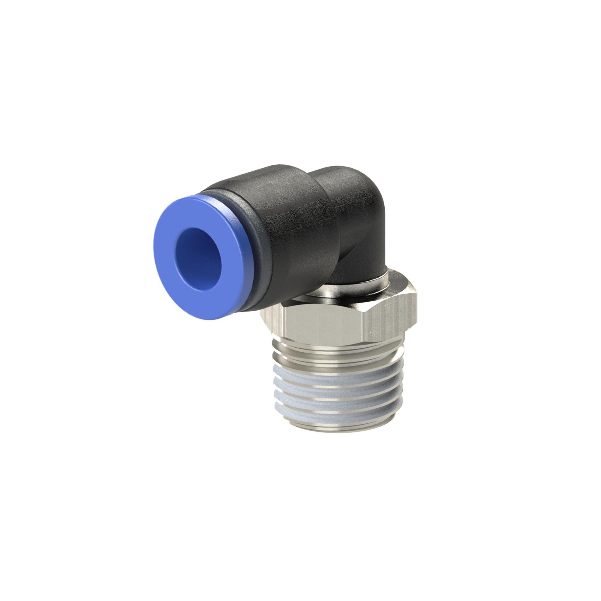 L-Steckverschraubung »Blaue Serie«, drehbar, R 1/2 außen, Ø 14 mm - bekommst Du bei HUG Technik ♡