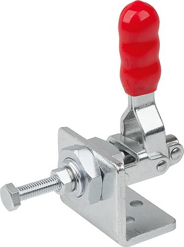 Schubstangenspanner Standard, mit Konsole, F2=1000, Stahl verzinkt und passiviert, Komp: Kunststoff Komp: Rot - K1547.01000 - gibt’s bei ☆ HUG Technik ✓