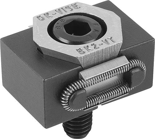 Keilspanner mit Bearbeitungs-Zugabe B=29, Form: A+L Werkzeugstahl, F=M08x25 - K0041.08 - bekommst Du bei HUG Technik ♡