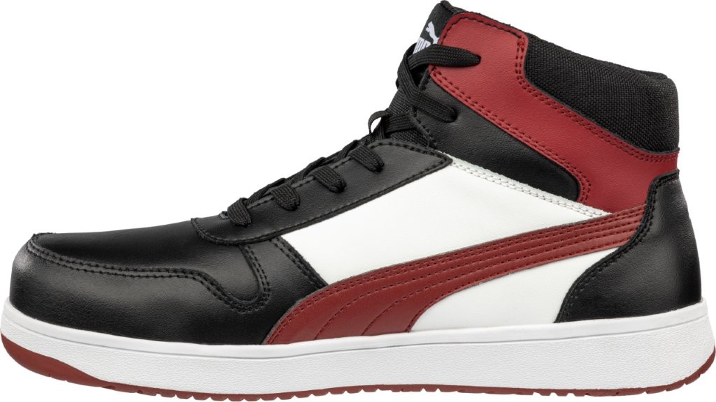 Albatros FRONTCOURT BLK/WHT/RED Sicherheitsstiefel links.