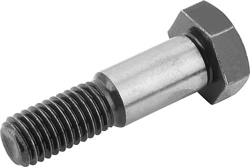 Sechskant-Passschraube mit langem Gewindezapfen D1=11 L=100 Stahl, DIN609 - K0706.11X100 - bei HUG Technik ♡
