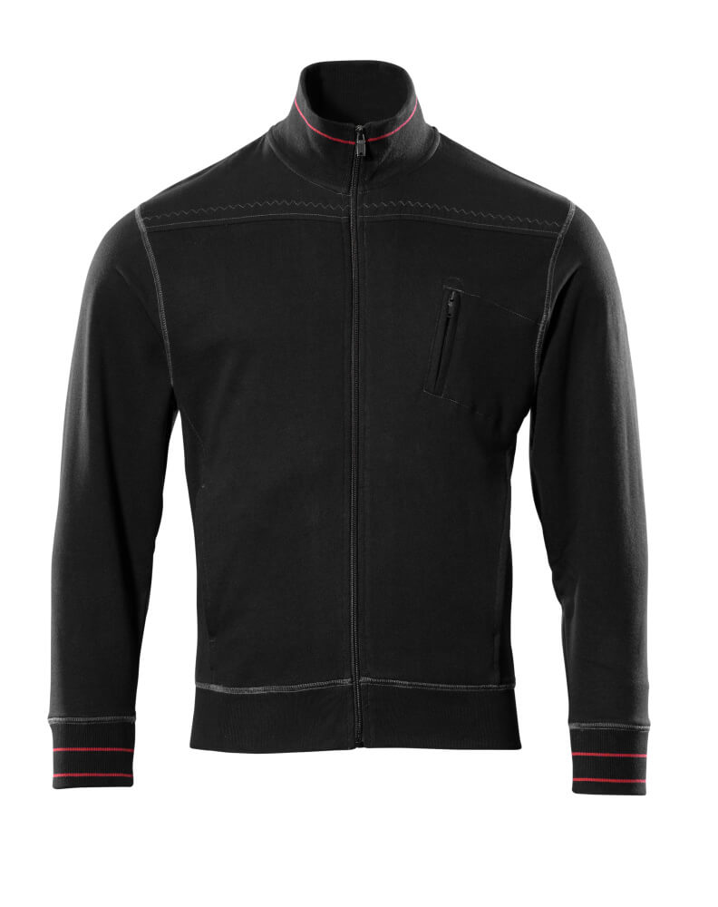 MASCOT® FRONTLINE Sweatshirt mit Reißverschluss »Chania« Gr. 2XL, schwarz - kommt direkt von HUG Technik 😊