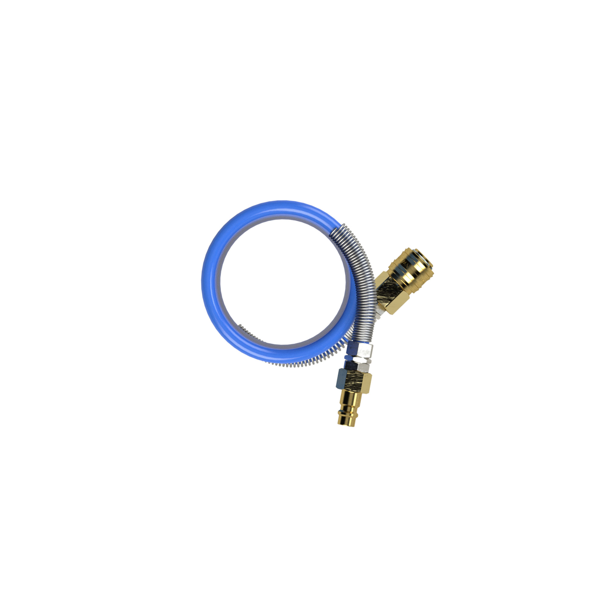 Spiralschlauch-Kupplung-Set, Standardkupplung, PA, ø 12x9, 10 m - bekommst Du bei ★ HUG Technik ✓
