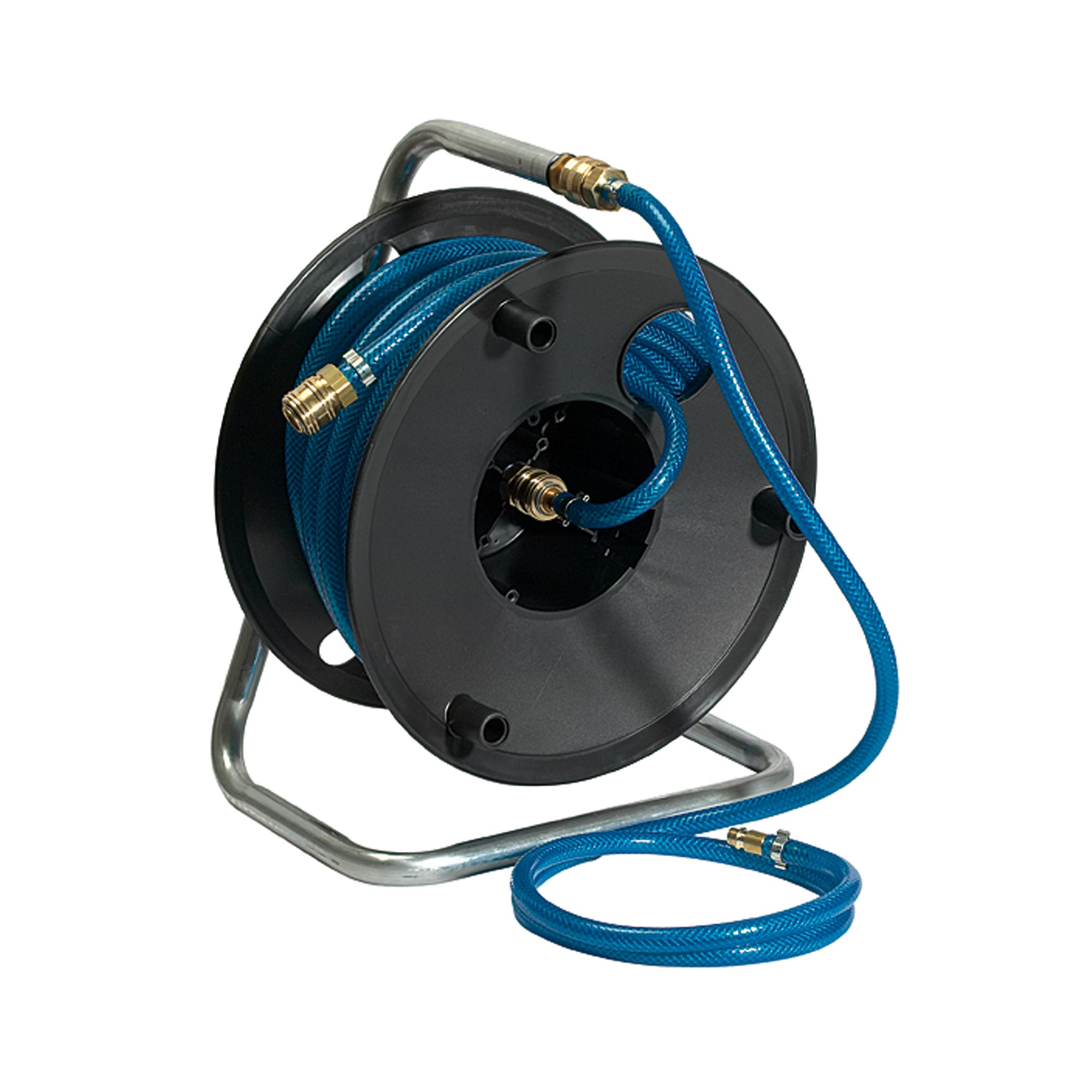 Druckluft-Schlauchtrommel, 20 m PVC-Schl. ø 15x9, Kupplung NW 7,2 - bei HUG Technik ✓
