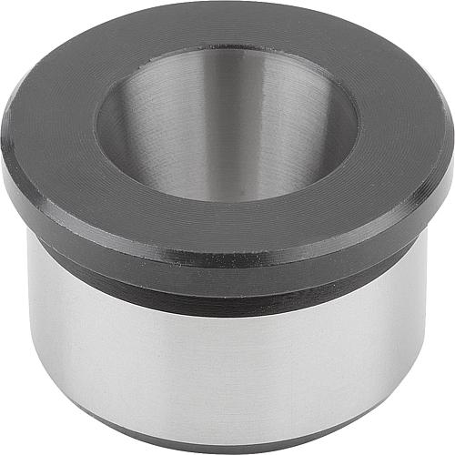 Buchse Gr.10 Stahl, brüniert, D=7,1 - K0360.10 - gibt’s bei ☆ HUG Technik ✓