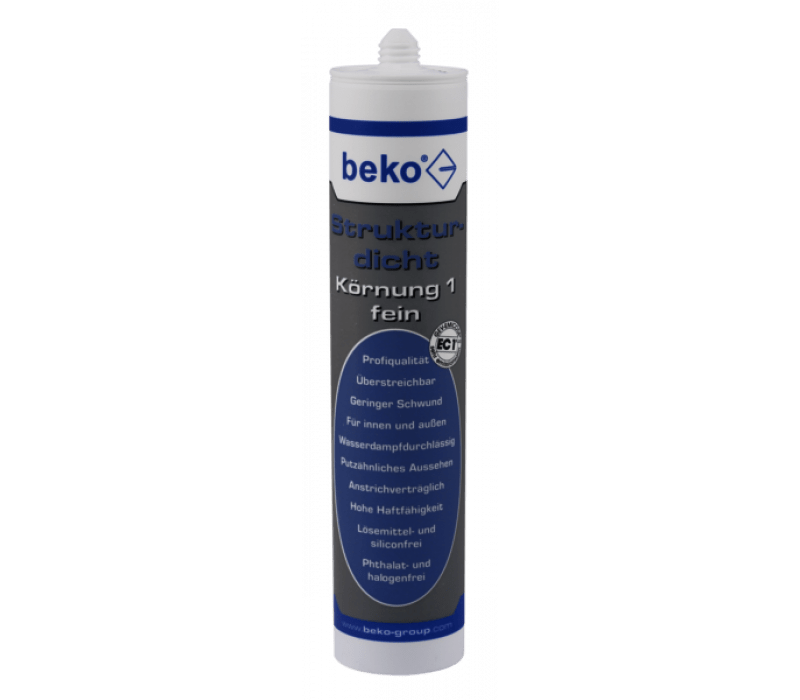 beko Strukturdicht Dichtstoff weiß strukturiert Körnung 1 fein 310 ml Kartusche