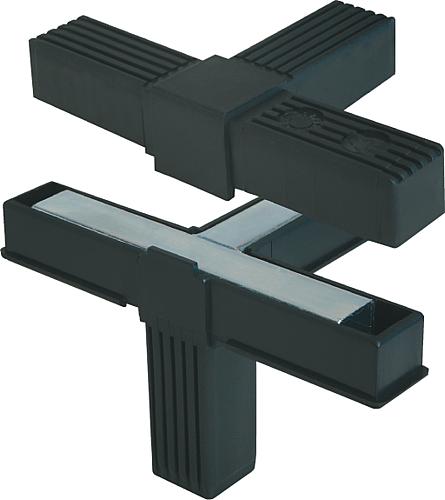 Steckverbinder T-Stück mit Abgang Polyamid, Komp:Stahl - K0620.1201512 - bei HUG Technik ✭