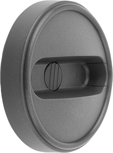 Handrad mit Nut Gr.1 D1=80 Thermoplast, ohne Griff, D=10 - K0256.10801003 - gibt’s bei HUG Technik ✓