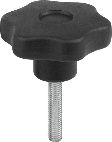 Sterngriff M06x16 D1=30, Form: L - K1090.43006X16 - bei HUG Technik ✓